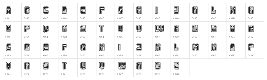 Calla Regular Character Map