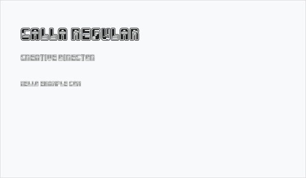 Calla Regular Business Card