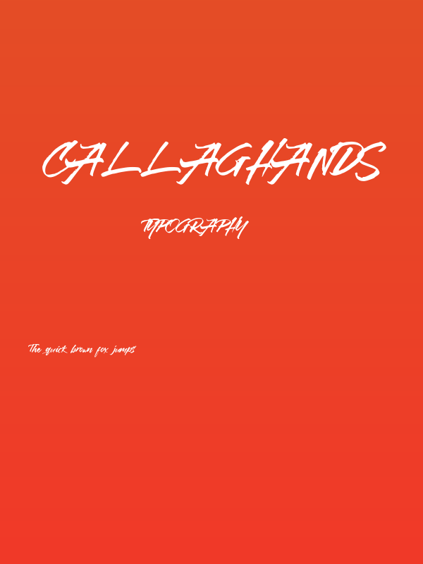 Callaghands Poster