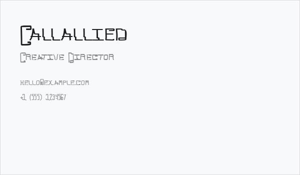 Callallied Business Card