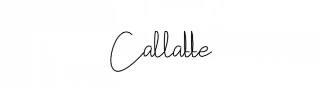 Callatte   フリーフォントのダウンロード