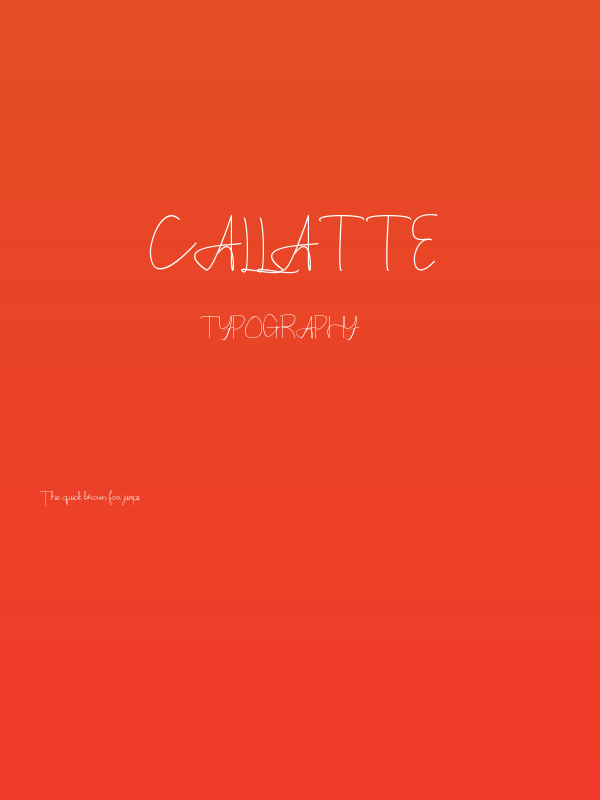 Callatte  Poster
