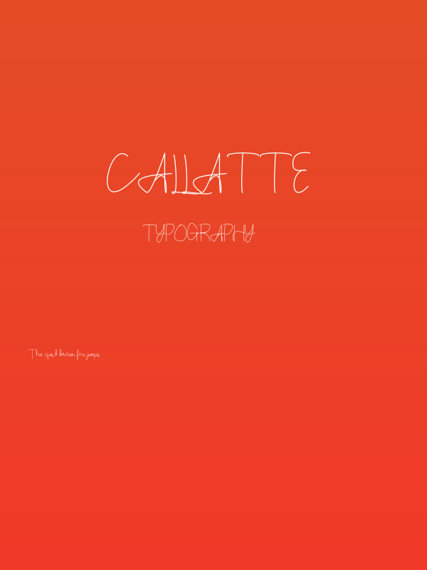 Callatte  Poster