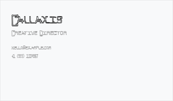Callaxis Business Card