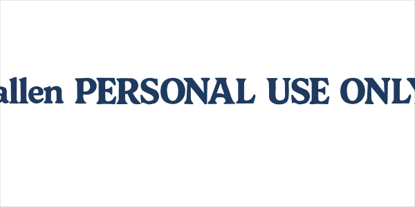 Callen PERSONAL USE ONLY! Logo