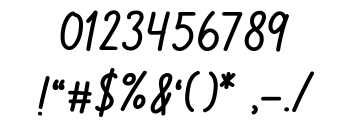 Callephane Font OTHER CHARS