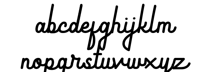 Callephane Font LOWERCASE