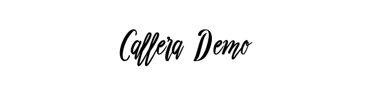Callera Demo Font