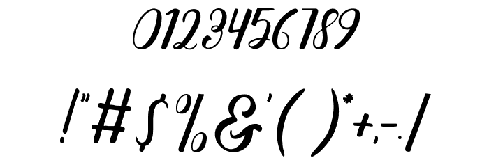 Callera Demo Font OTHER CHARS