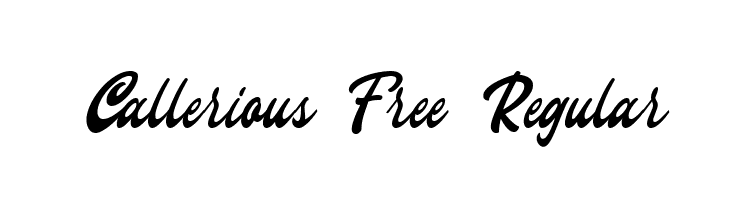 Callerious Free Regular  免费字体下载