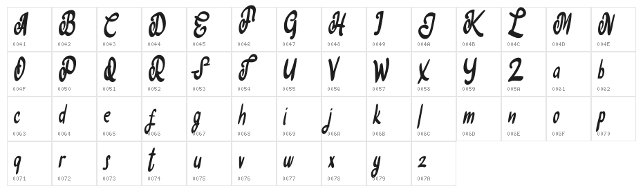 Callgios FREE Character Map