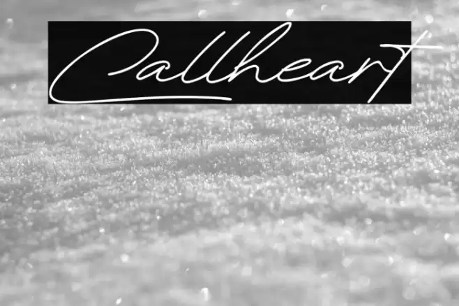 Callheart Caratteri examples