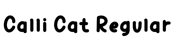 Calli Cat Regular  font caratteri gratis