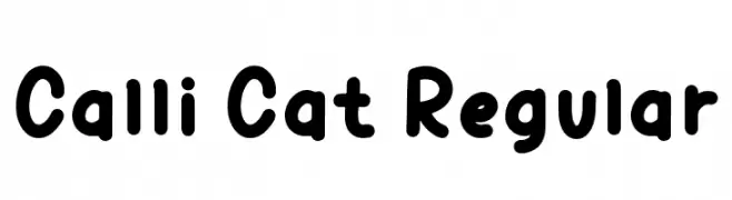 Calli Cat Regular  تنزيل الخطوط