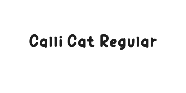 Calli Cat Regular Logo