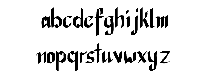 CalliBrush Font LOWERCASE