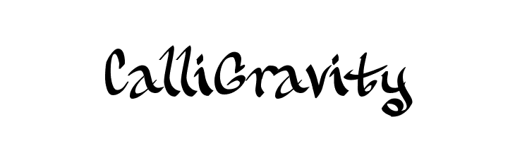 CalliGravity  font caratteri gratis