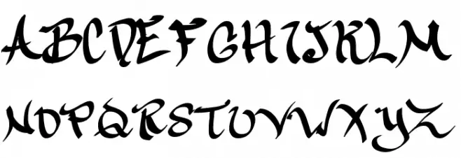 CalliGravity Fonte MAIÚSCULAS