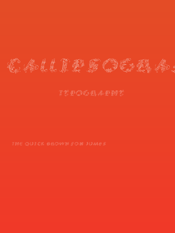 CalliPsoGrafia  Italic Poster