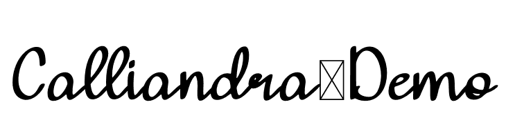 Calliandra-Demo  font caratteri gratis