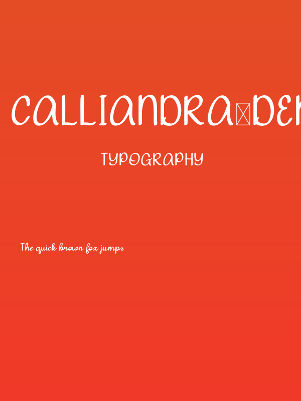 Calliandra-Demo Poster