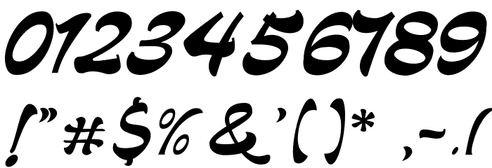 Callicotez Font OTHER CHARS