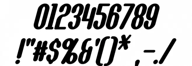 Callie-Mae Bold Italic Font OTHER CHARS