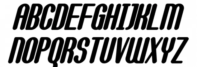 Callie-Mae Bold Italic Caratteri MAIUSCOLE