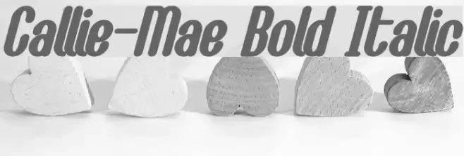 Callie-Mae Bold Italic Font examples