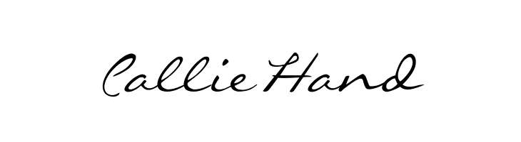 CallieHand Font