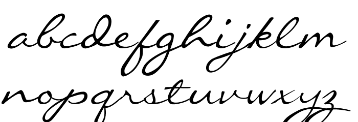 CallieHand Font LOWERCASE