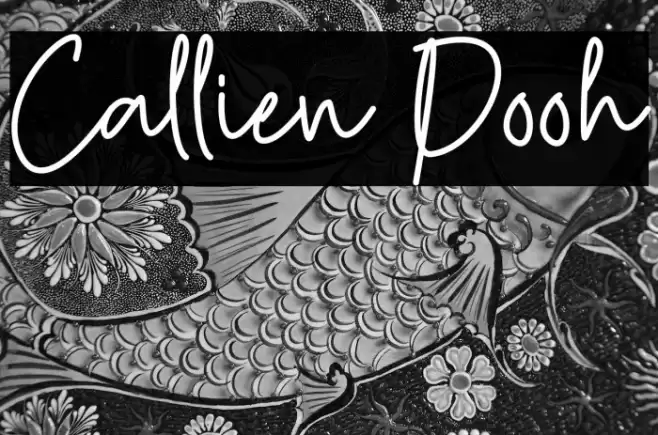 Callien Pooh Font examples