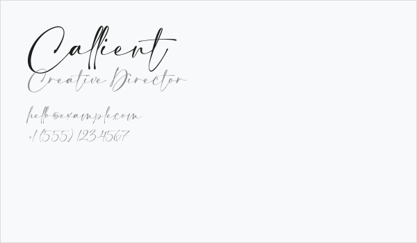 Callient Business Card