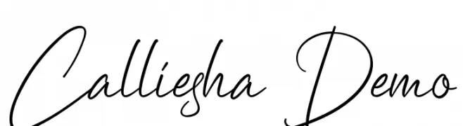 Calliesha Demo  Fuentes Gratis Descargar