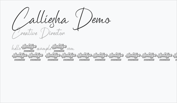 Calliesha Demo Business Card