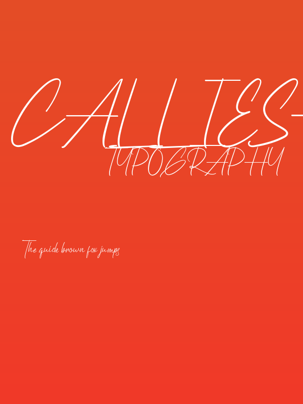 Calliesha Demo Poster