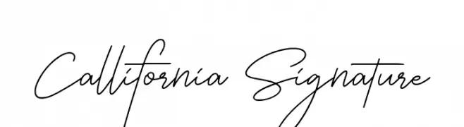 Callifornia Signature  تنزيل الخطوط