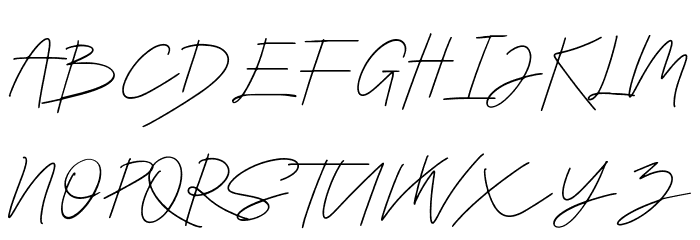 Callifornia Signature 字体 大写