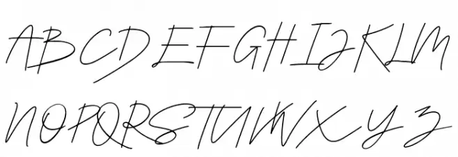Callifornia Signature Schriftart Groß