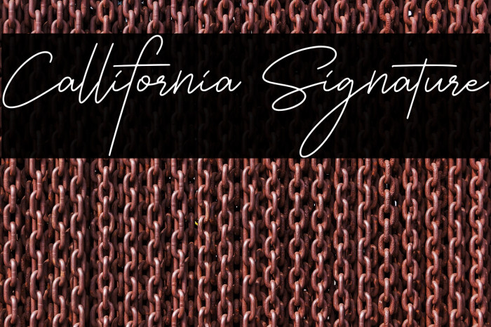 Callifornia Signature Example 1