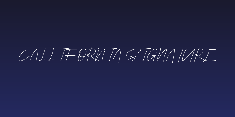 Callifornia Signature Social Header