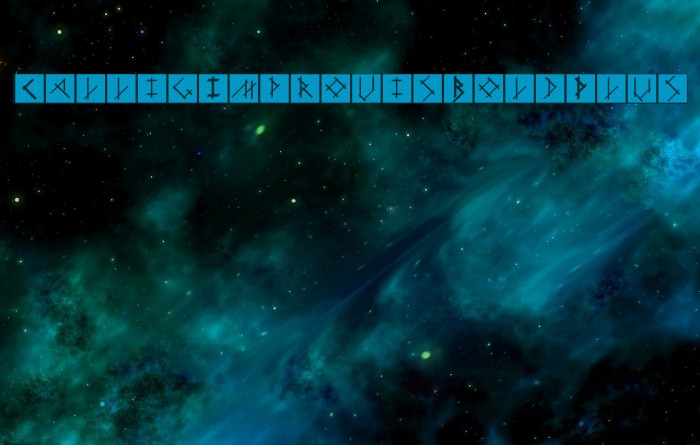 CalligImprovis-BoldPlus Font examples