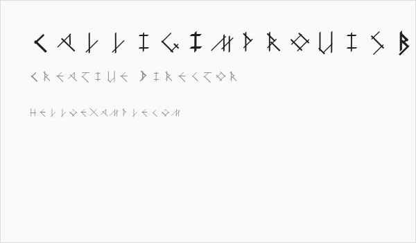 CalligImprovis-Bold Business Card