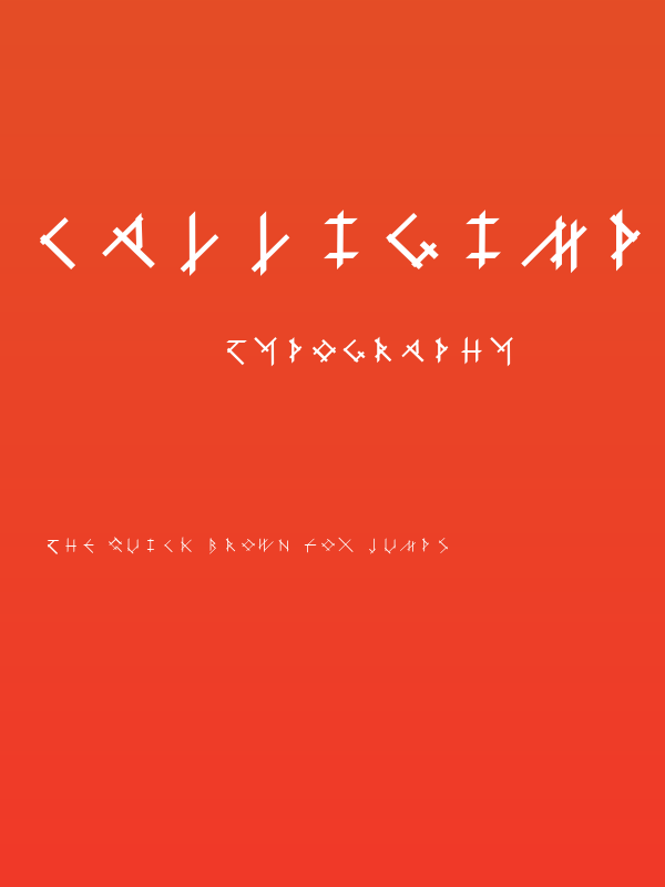 CalligImprovis-Bold Poster