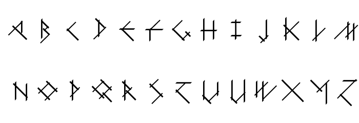 CalligImprovis-Bold Font LOWERCASE