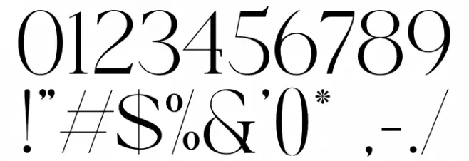 Calliga Regular Font OTHER CHARS