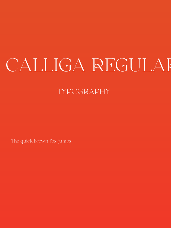 Calliga Regular Poster