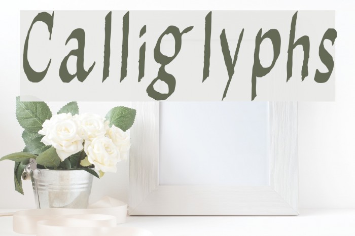 Calliglyphs Font examples