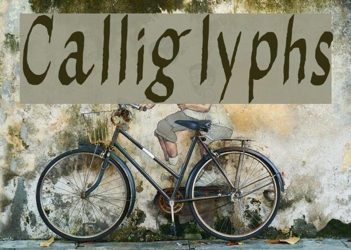 Calliglyphs Font examples