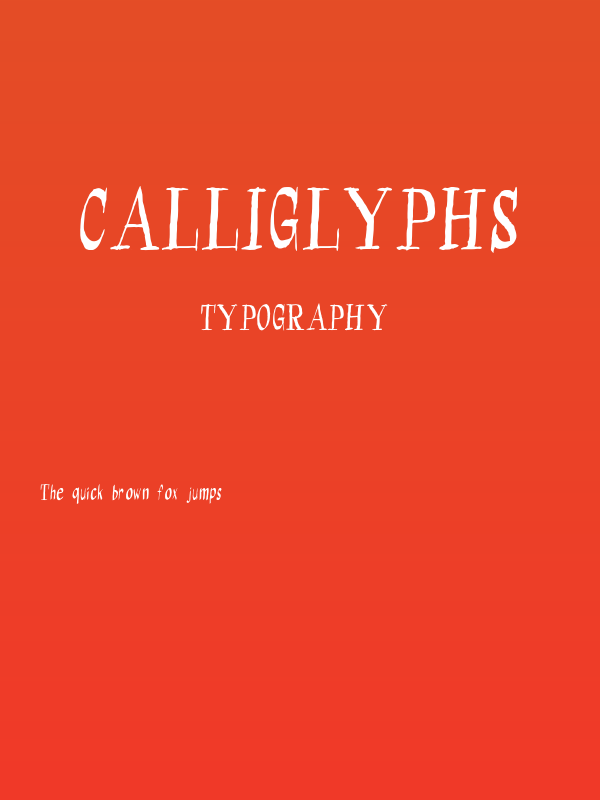 Calliglyphs Poster